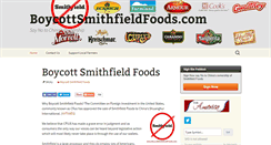 Desktop Screenshot of boycottsmithfieldfoods.com